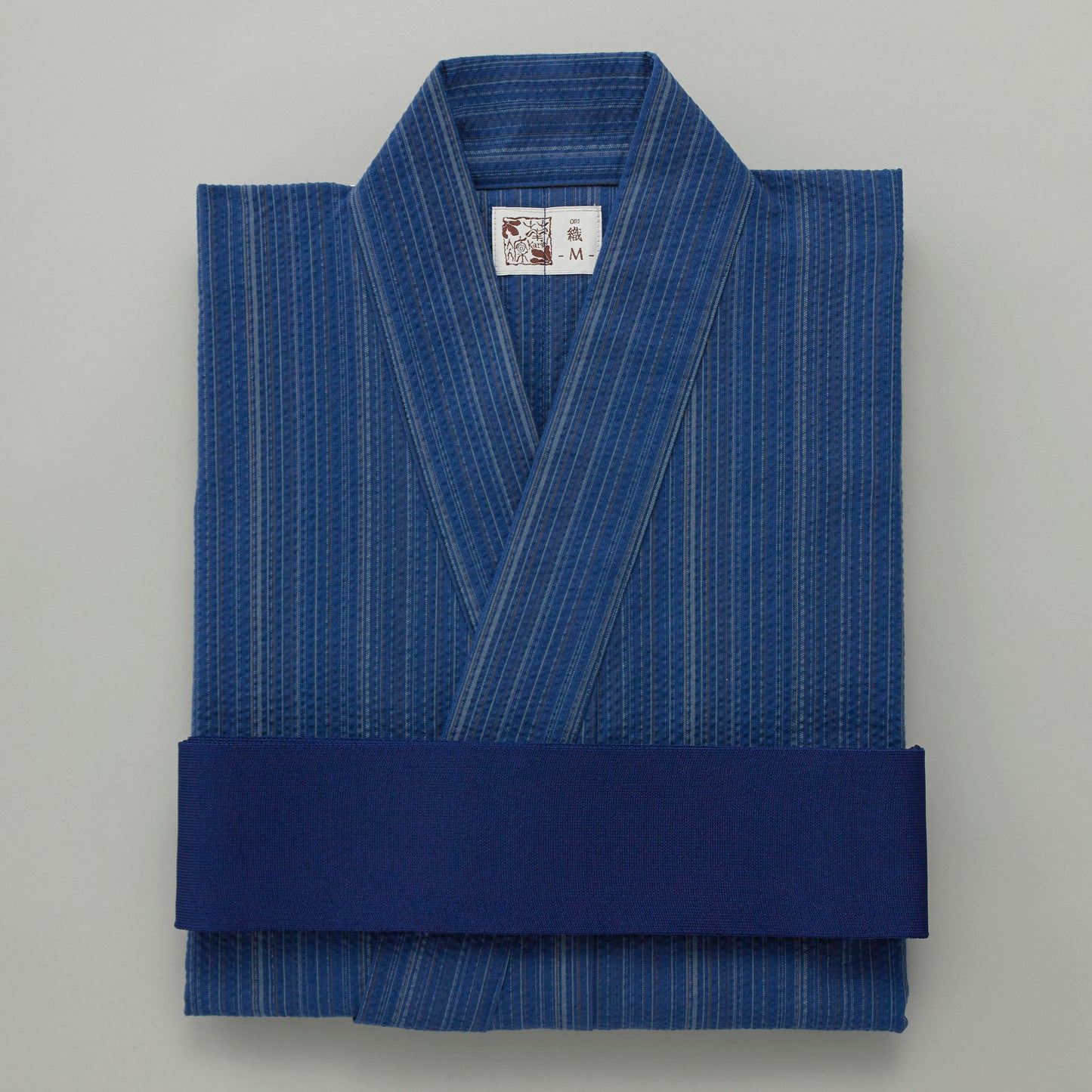 花凛 -織- 先染めしじら織浴衣〈紺青色〉