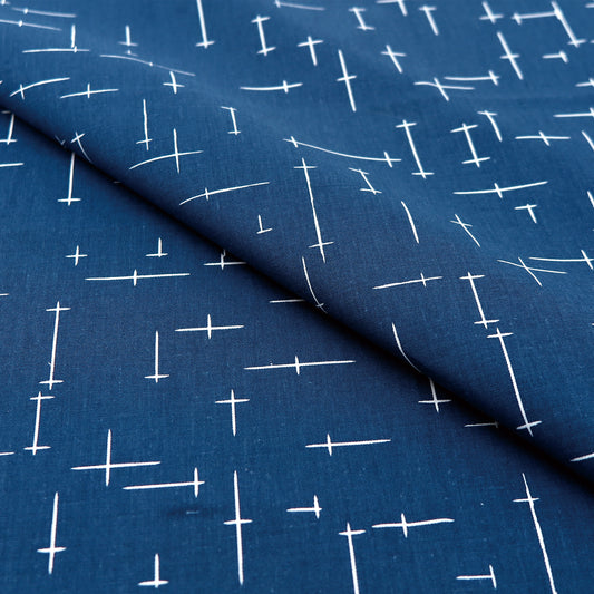 ゆかた 絣〈鉄紺色〉