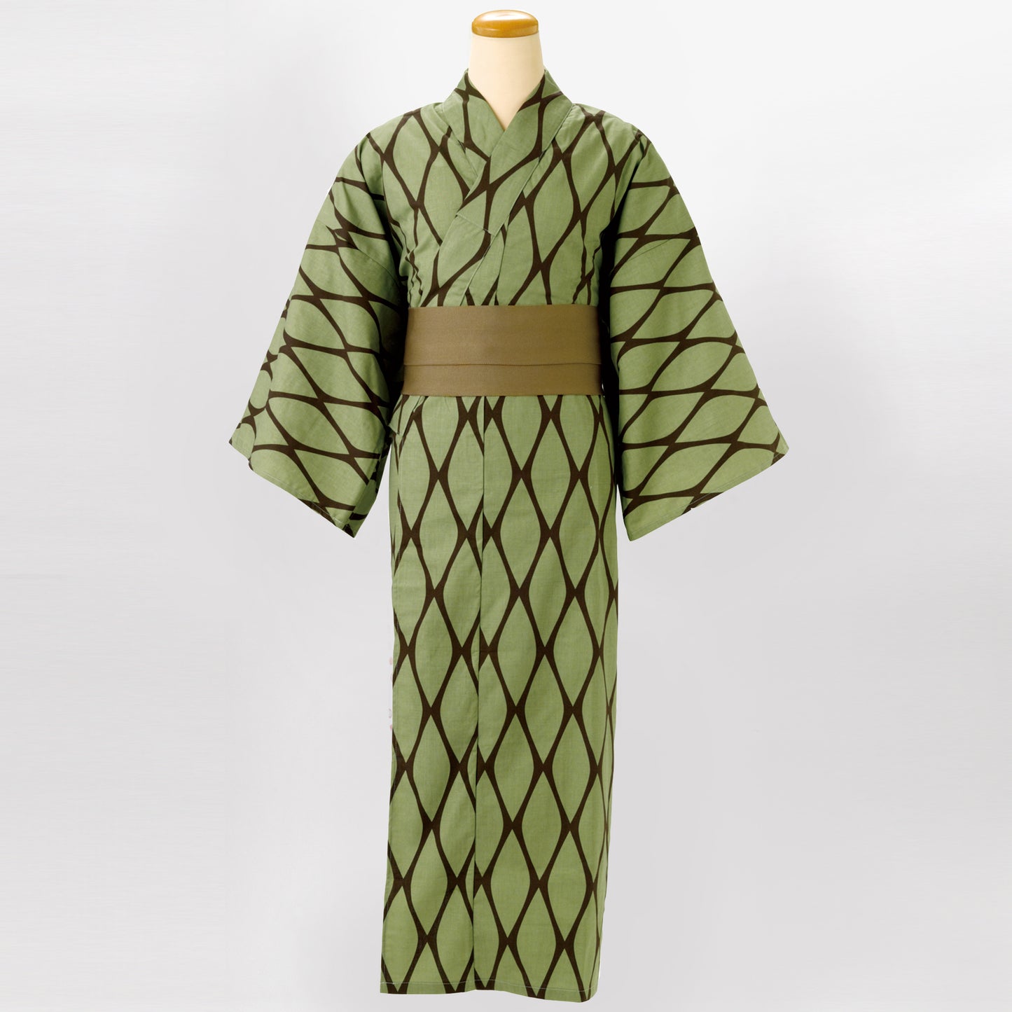 ゆかた  網目格子〈うぐいす〉