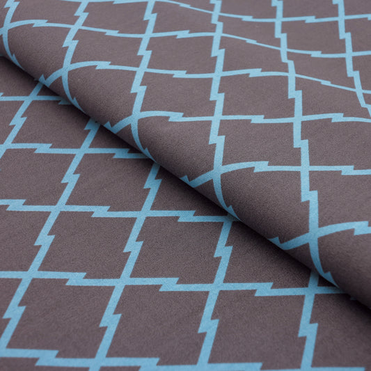 ゆかた 松皮菱〈花浅葱〉