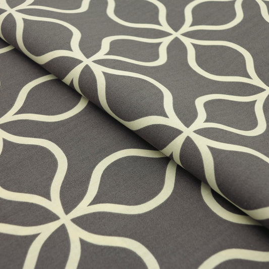 ゆかた 花菱〈鈍色〉