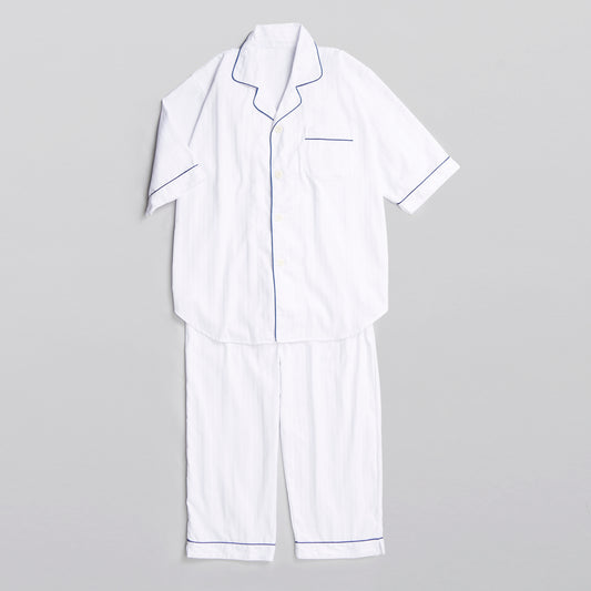 Pajamas_003〈white〉blue piping