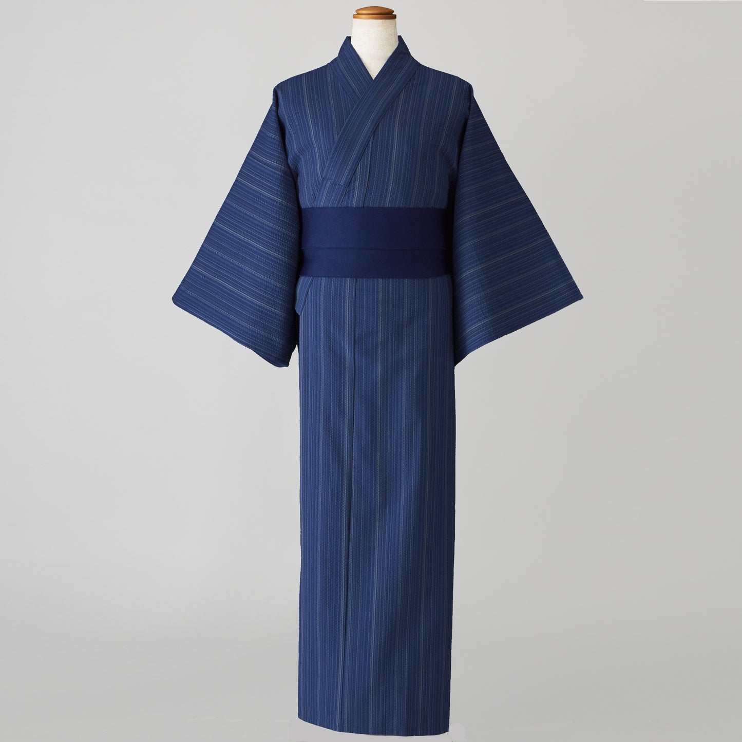 花凛 -織-　先染めしじら織浴衣〈紺青色〉