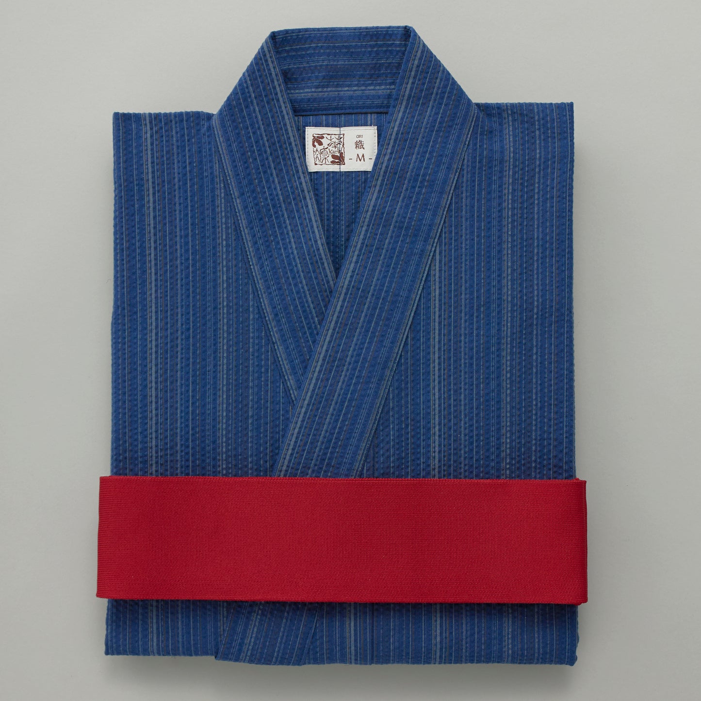 花凛 -織-　先染めしじら織浴衣〈紺青色〉