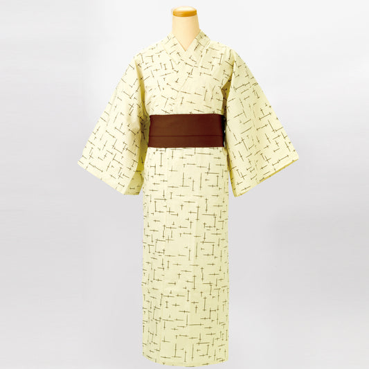 ゆかた 絣〈卯の花色〉