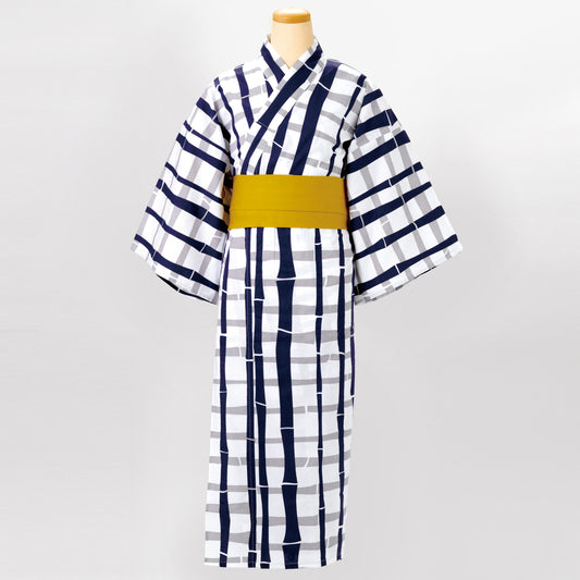 ゆかた 竹泉〈紺青色〉