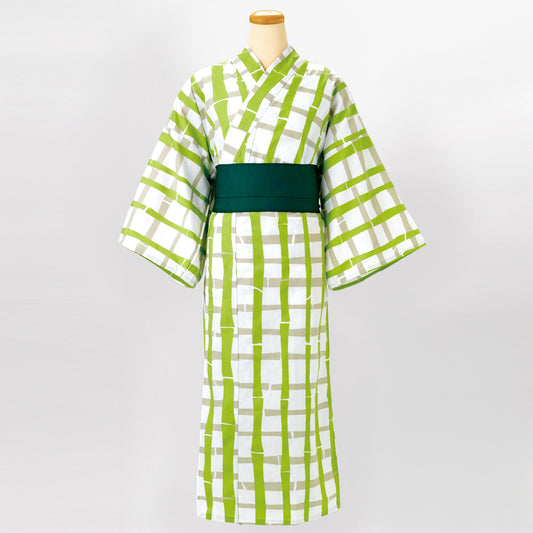 ゆかた 竹泉〈若苗色〉