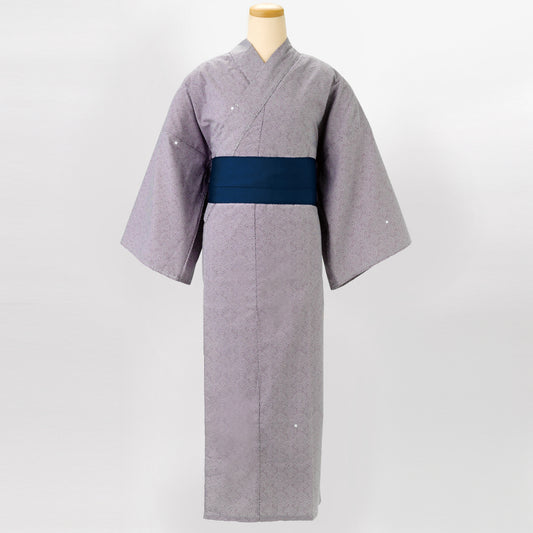 ゆかた 青海波〈深紫〉